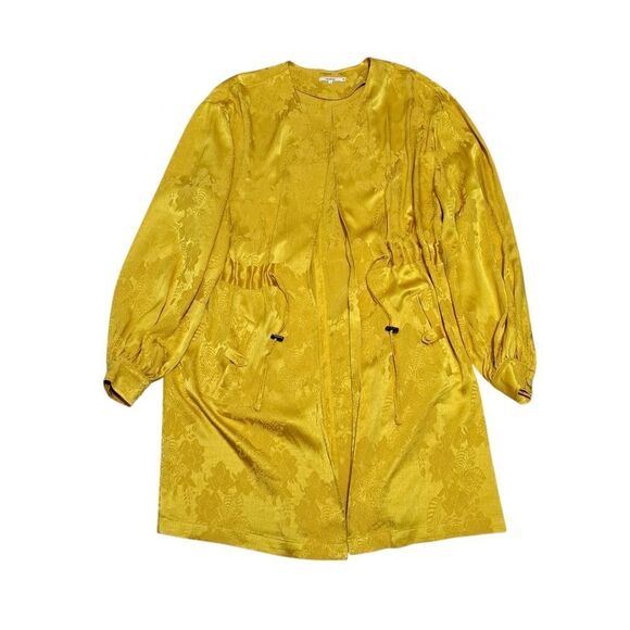 Tularosa Brooke Elegant Floral Boho Lightweight Jacket In Golden Yellow Small - Picture 6 of 17